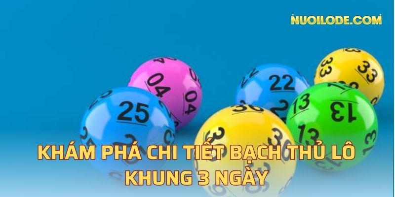 Khám phá chi tiết bạch thủ lô khung 3 ngày