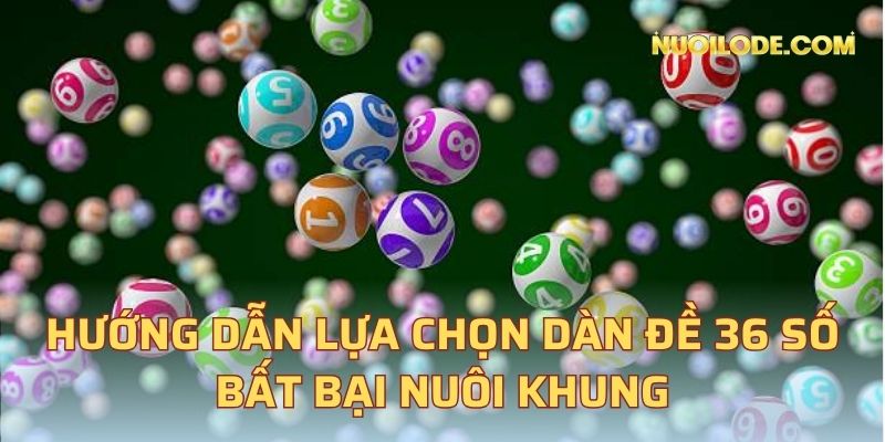 Hướng dẫn lựa chọn dàn đề 36 số bất bại nuôi khung