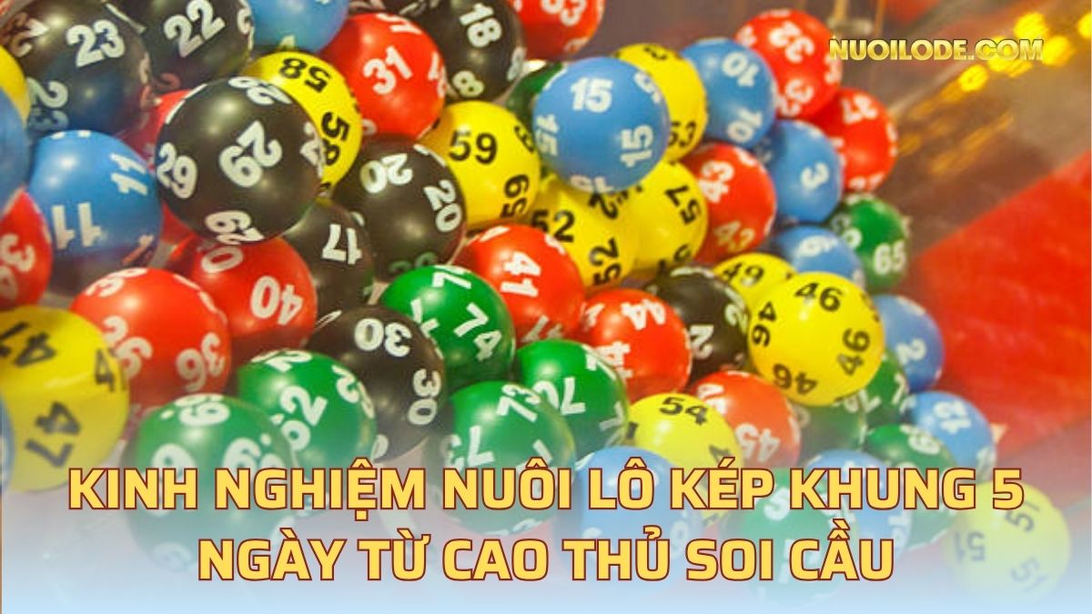 inh nghiệm nuôi lô kép khung 5 ngày từ cao thủ soi cầu