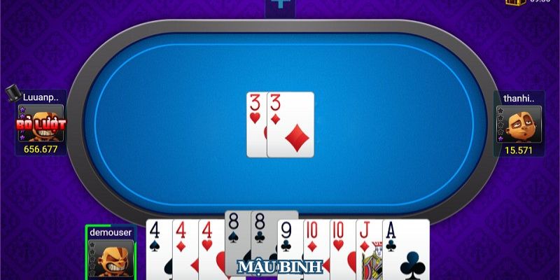 Mậu binh là tựa bài đòi hỏi óc tính toán cực kỳ cao