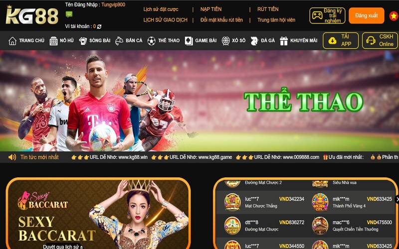 Giới thiệu về game thể thao KG88