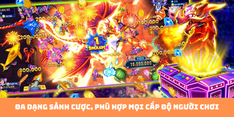 Đa dạng sảnh cược, phù hợp mọi cấp độ người chơi