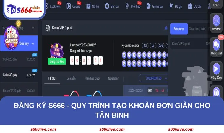 Điều kiện cơ bản để hội viên có thể đăng ký S666