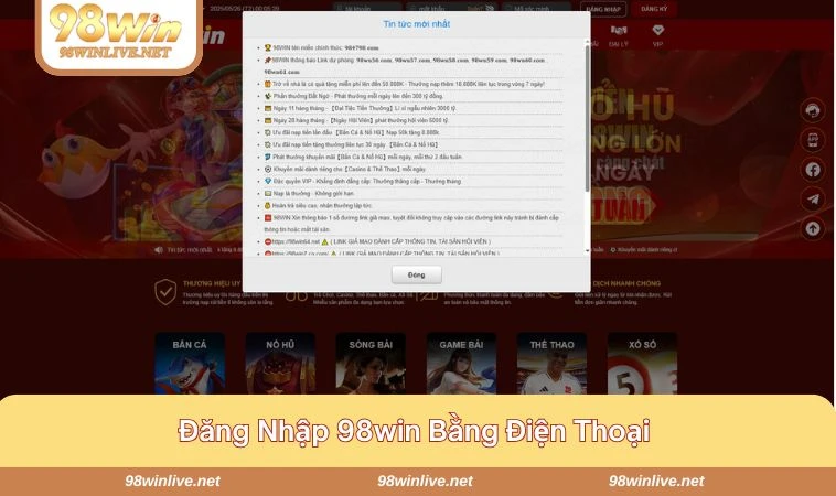 Đăng nhập được mọi lúc khi dùng bằng điện thoại