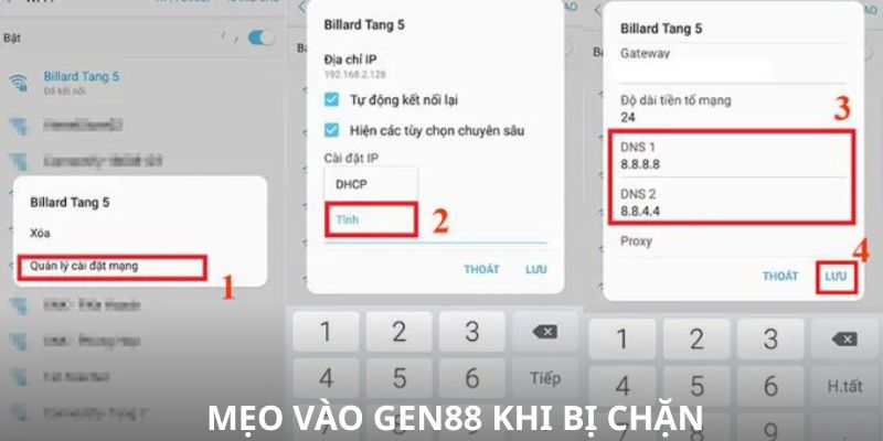 Ưu tiên chọn link dự phòng của sân chơi 