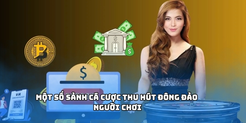 Một số sảnh cá cược thu hút đông đảo người chơi