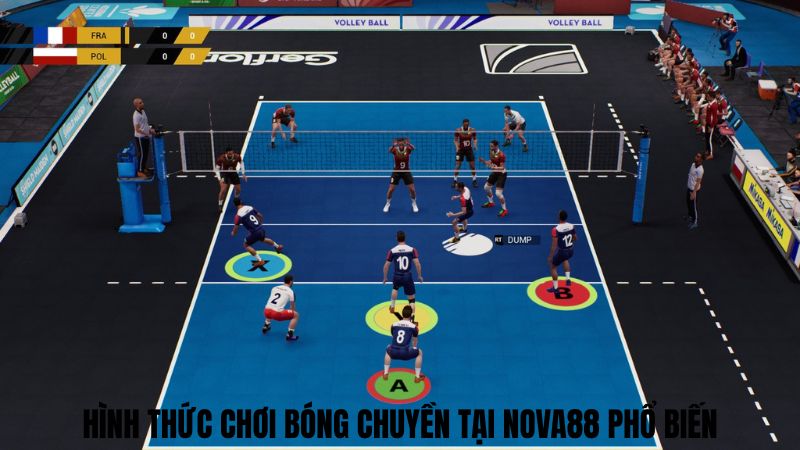 Hình thức chơi bóng chuyền tại NOVA88 phổ biến