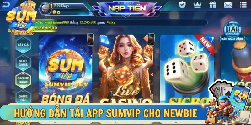Hướng dẫn tải app SUMVIP cho thành viên mới 