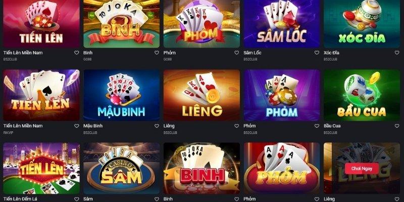 Khám phá các tựa game bài Debet