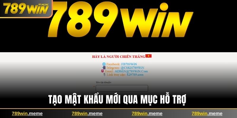Tạo mật khẩu mới tại nền tảng với 3 bước