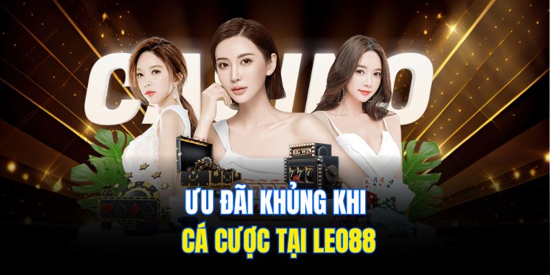 Ưu đãi khủng khi cá cược tại Leo88