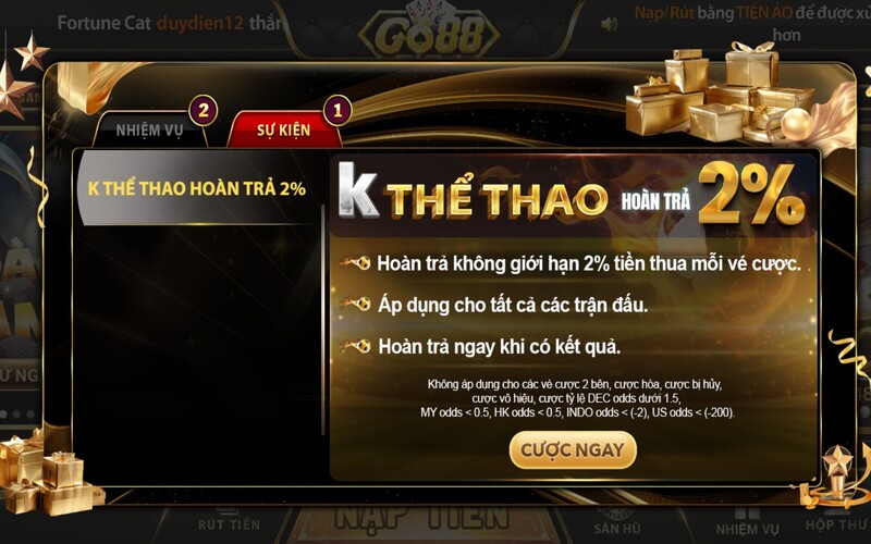 Tổng quan về chính sách khuyến mãi tại Go88