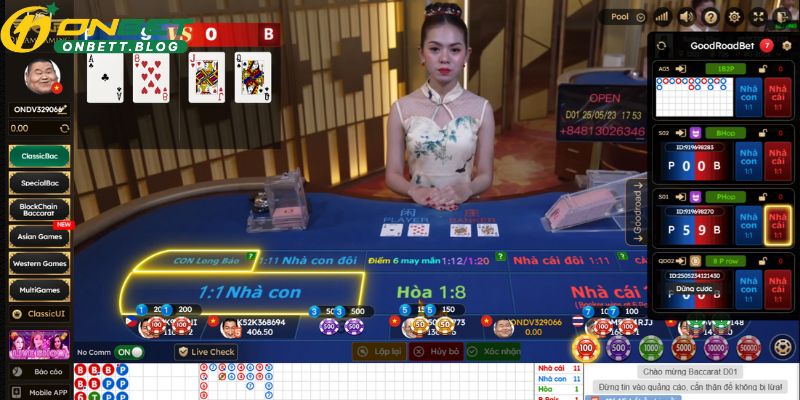 Game bài Baccarat hot nhất sòng bạc