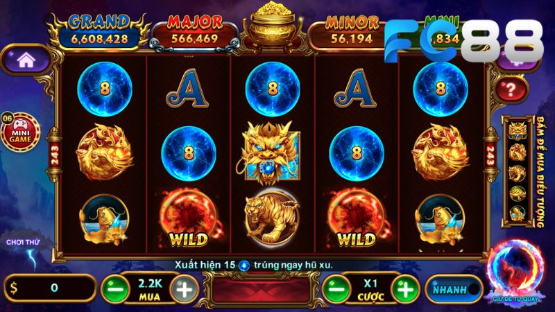 Anh em có thể chọn đa dạng mức tiền bet vào game theo chiến thuật riêng của mình