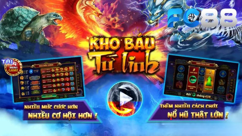 Kho Báu Tứ Linh| Slot Game Huyền Bí, Rinh Vàng Đều Đặn