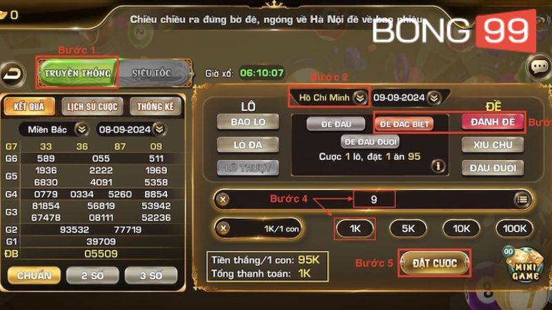 Sân chơi số của Bong99 có vô số cách đánh lô đề cho mọi người được lựa chọn tuỳ thích