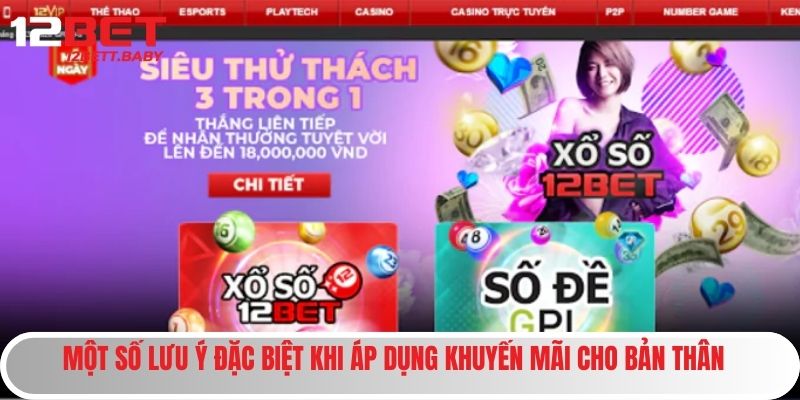 Một số lưu ý đặc biệt khi áp dụng khuyến mãi cho bản thân