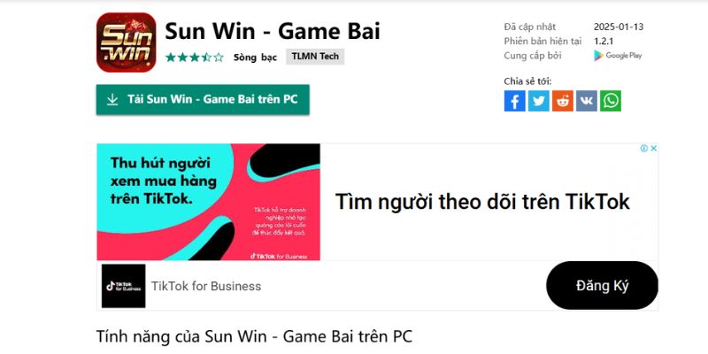 Tải app sunwin cho PC