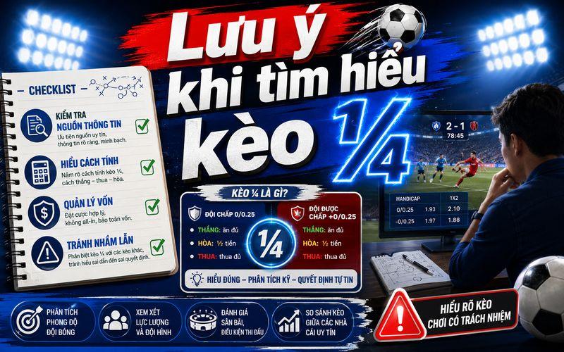 Giải Thích Kèo ¼ Là Gì? Cách Hiểu Kèo 0.25 Cho Người Mới